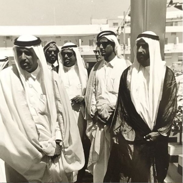 الشيخ-زايد-بن-سلطان-والشيخ-أحمد-بن-علي-آل-ثاني-حاكم-قطر-سابقاً-في-زيارة-رسمية